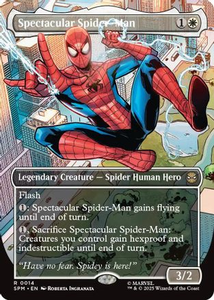 Marvel's Spider-Man - (SPM-014) - Spectacular Spider-Man (Borderless) Foil