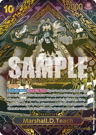 Legacy of the Master OP09-093 Marshall.D.Teach (SP) (Gold) (OP09-093) - Foil - Super Rare