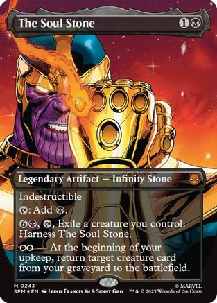 Marvel's Spider-Man - (SPM-243) - The Soul Stone (Borderless) Foil