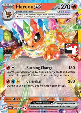 Prize Pack Series Cards 014/131 Flareon ex - Holofoil - Double Rare