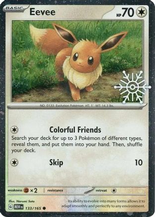 Miscellaneous Cards & Products 133 Eevee (Holiday Calendar) - Holofoil - Common