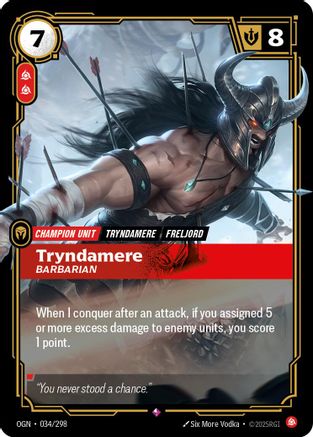 Origins (034/298): Tryndamere - Barbarian - Foil