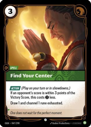 Origins (047/298): Find Your Center - Foil
