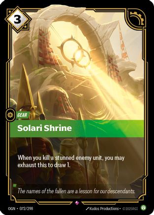 Origins (072/298): Solari Shrine - Foil