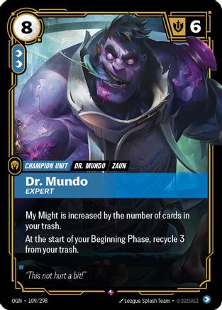 Origins (109/298): Dr. Mundo - Expert - Foil