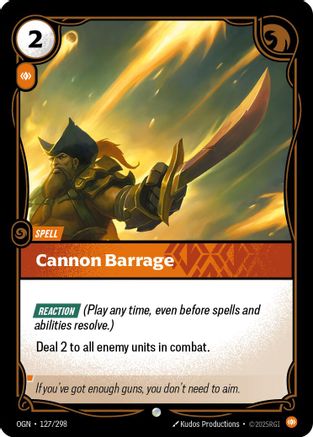 Origins (127/298): Cannon Barrage - Foil