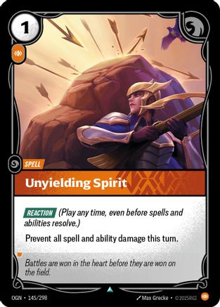 Origins (145/298): Unyielding Spirit - Foil
