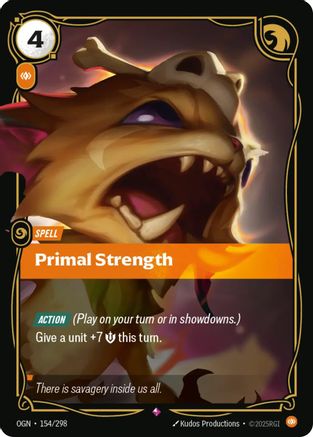 Origins (154/298): Primal Strength - Foil