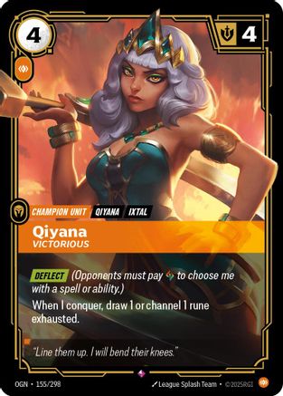 Origins (155/298): Qiyana - Victorious - Foil