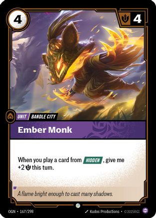 Origins (167/298): Ember Monk -