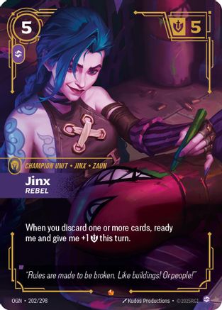 Origins (202/298): Jinx - Rebel - Foil