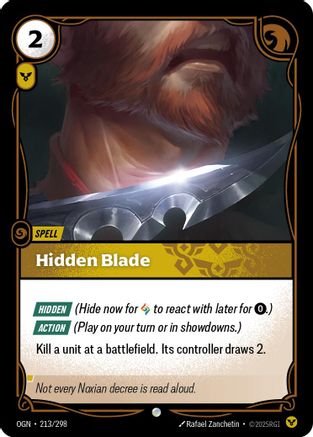 Origins (213/298): Hidden Blade - Foil