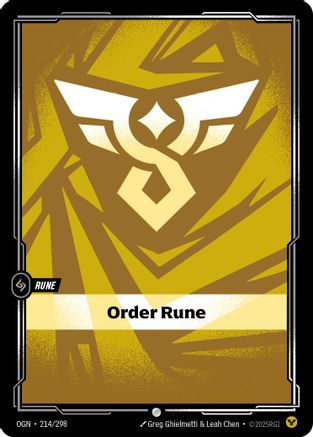 Origins (214/298): Order Rune - Foil