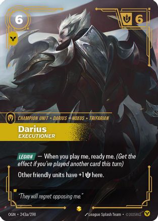 Origins (243a/298): Darius - Executioner (Alternate Art) - Foil