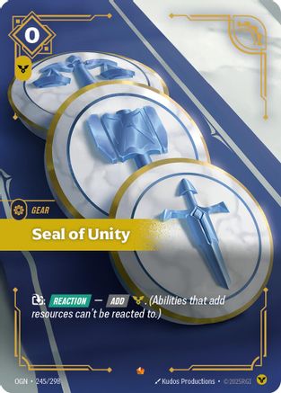 Origins (245/298): Seal of Unity - Foil