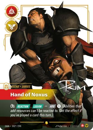 Origins (302*/298): Darius - Hand of Noxus (Signature) - Foil