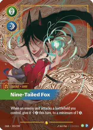 Origins (303/298): Ahri - Nine-Tailed Fox (Showcase) - Foil