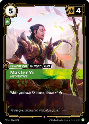 Origins Proving Grounds (004/024): Master Yi - Meditative -