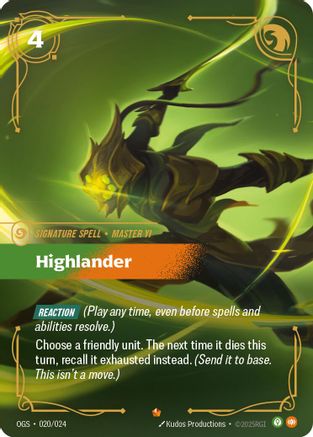 Origins Proving Grounds (020/024): Highlander -