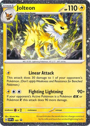 SV Scarlet & Violet Promo Cards 169 Jolteon - Holofoil - Rare