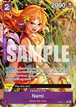 Premium Booster The Best Vol 2 PRB02-012 Nami (Alternate Art) (PRB02-012) - Foil - Rare