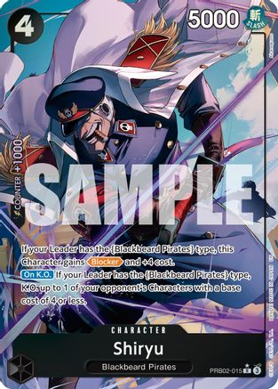 Premium Booster The Best Vol 2 PRB02-015 Shiryu (Alternate Art) (PRB02-015) - Foil - Rare