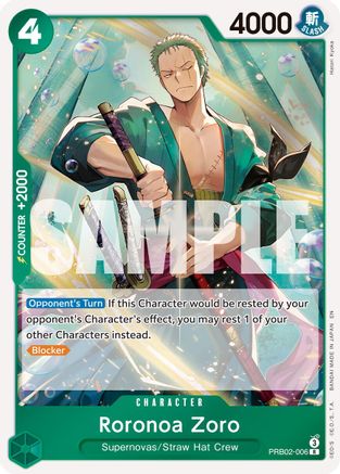 Premium Booster The Best Vol 2 PRB02-006 Roronoa Zoro - PRB02-006 (PRB02-006) - Foil - Rare