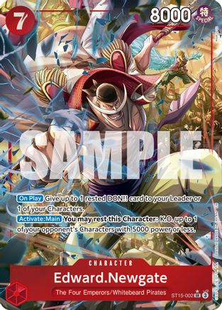 Premium Booster The Best Vol 2 ST15-002 Edward.Newgate - Foil - Super Rare