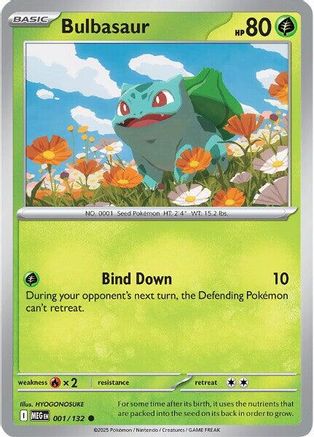 ME01 Mega Evolution 001/132 Bulbasaur - Common