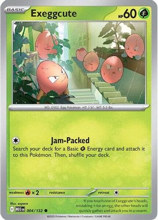 ME01 Mega Evolution 004/132 Exeggcute - Reverse Holofoil - Common