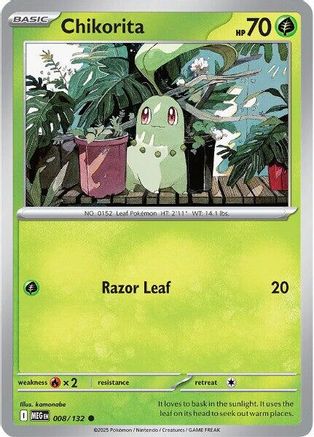 ME01 Mega Evolution 008/132 Chikorita - Common