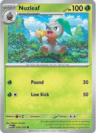 ME01 Mega Evolution 014/132 Nuzleaf - Common