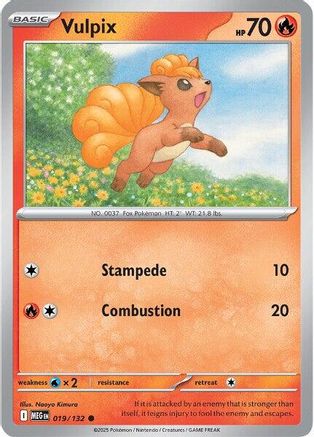 ME01 Mega Evolution 019/132 Vulpix - Reverse Holofoil - Common