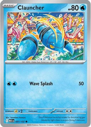 ME01 Mega Evolution 037/132 Clauncher - Common