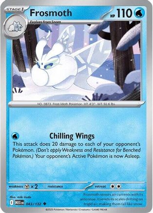 ME01 Mega Evolution 043/132 Frosmoth - Uncommon