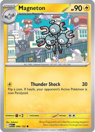 ME01 Mega Evolution 046/132 Magneton - Reverse Holofoil - Common