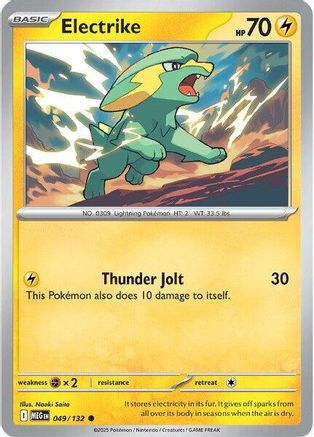 ME01 Mega Evolution 049/132 Electrike - Common
