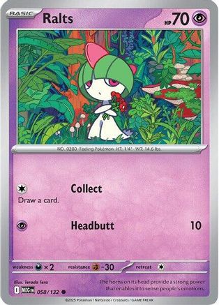 ME01 Mega Evolution 058/132 Ralts - Common