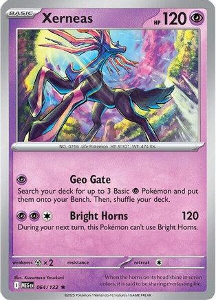 ME01 Mega Evolution 064/132 Xerneas - Holofoil - Rare
