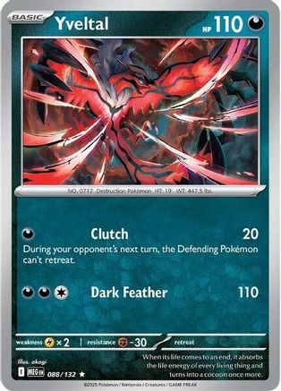 ME01 Mega Evolution 088/132 Yveltal - Holofoil - Rare