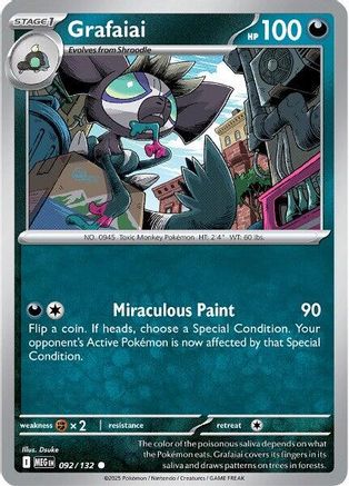 ME01 Mega Evolution 092/132 Grafaiai - Common