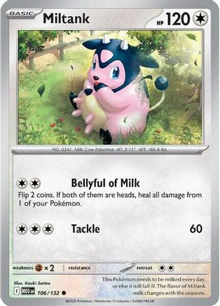ME01 Mega Evolution 106/132 Miltank - Reverse Holofoil - Common