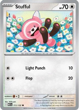 ME01 Mega Evolution 111/132 Stufful - Reverse Holofoil - Common
