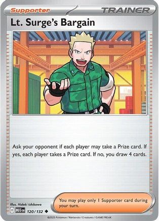 ME01 Mega Evolution 120/132 Lt. Surge's Bargain - Uncommon