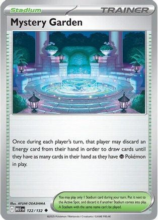 ME01 Mega Evolution 122/132 Mystery Garden - Uncommon