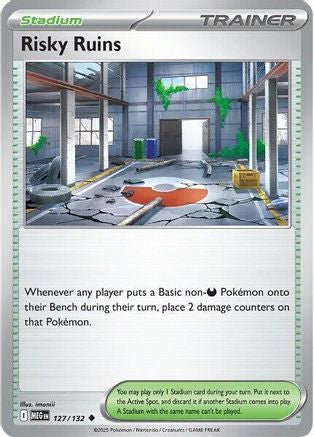 ME01 Mega Evolution 127/132 Risky Ruins - Reverse Holofoil - Uncommon