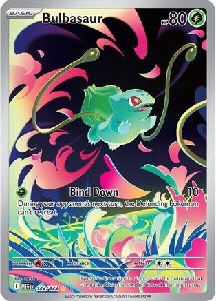 ME01 Mega Evolution 133/132 Bulbasaur - Holofoil - Illustration Rare