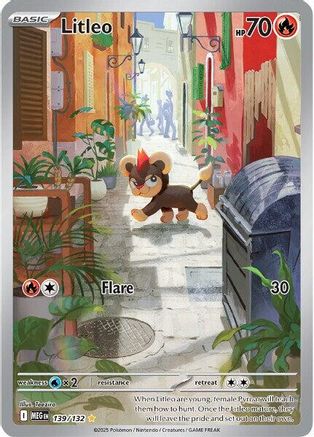 ME01 Mega Evolution 139/132 Litleo - Holofoil - Illustration Rare