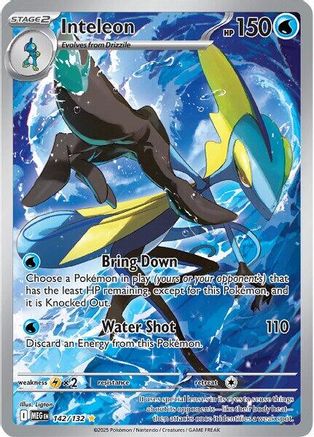 ME01 Mega Evolution 142/132 Inteleon - Holofoil - Illustration Rare