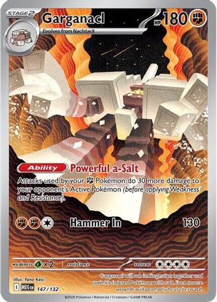 ME01 Mega Evolution 147/132 Garganacl - Holofoil - Illustration Rare